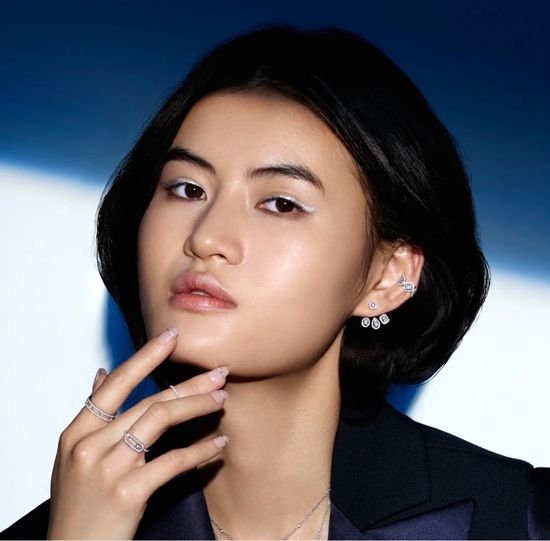 Messika Two In One Asymmetric Stud Earrings