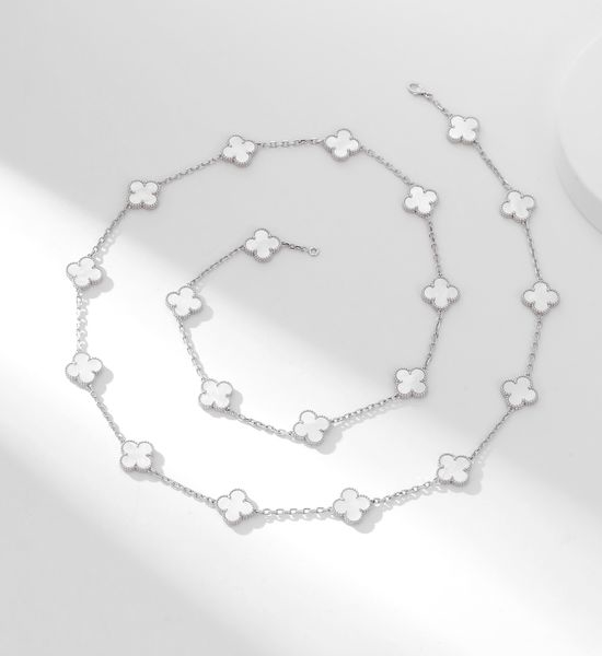 Van Cleef & Arpels VCA White Gold Mother of Pearl Necklace