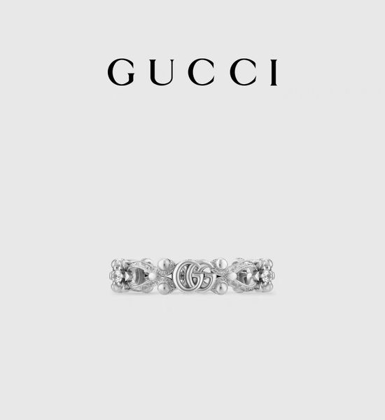 Gucci Diamond Inlaid Floral Ring