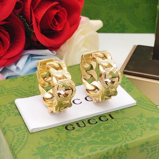 Gucci Round Hook Earrings Brass Material