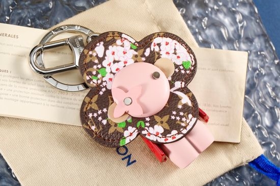 Louis Vuitton LV Sakura Pattern Doll Keychain Pendant
