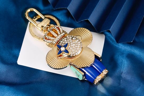 Louis Vuitton LV Rhinestone Crown Doll Keychain