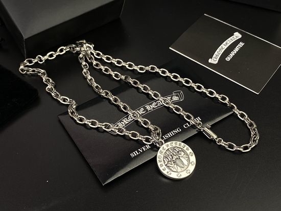 Chrome Hearts Coin Pendant Chain Necklace