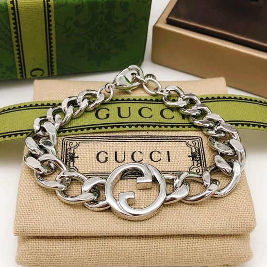 Gucci Silver Plated Brass Bracelet
