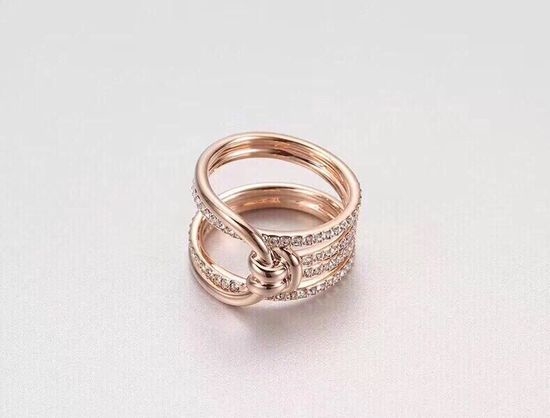Swarovski Knot Design Micro-Paved Ring