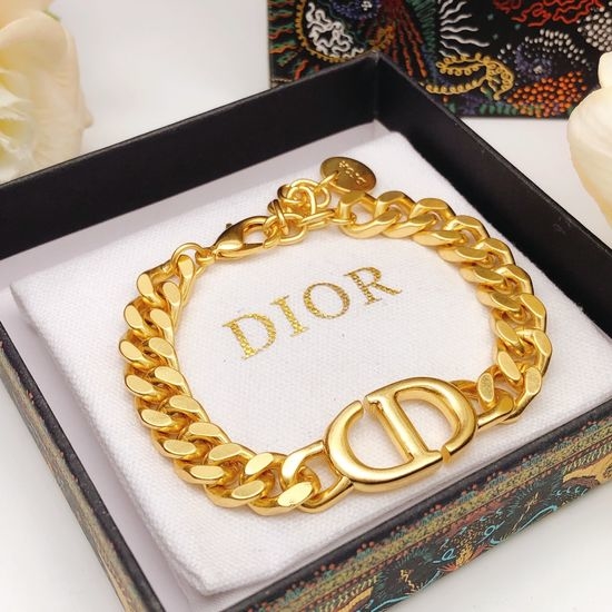 Christian Dior CD Simple Pig Nose Design Bracelet