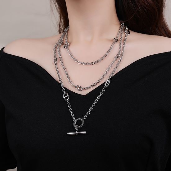 Hermes Long Adjustable Multiwear Chain Necklace