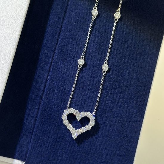 Tiffany & Co. Heart Diamond Pendant Necklace For Gifting
