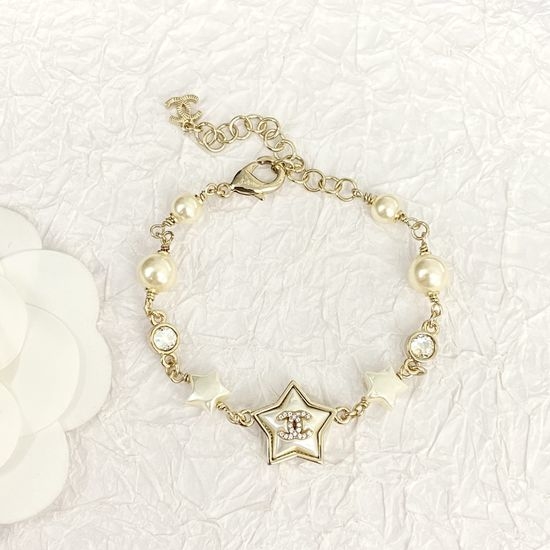 Chanel Mother of Pearl Star Pearl Bracelet