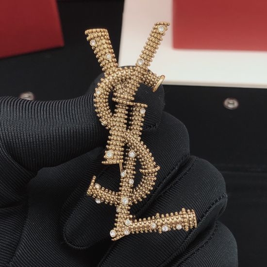 Yves Saint Laurent YSL Twist Design Brooch