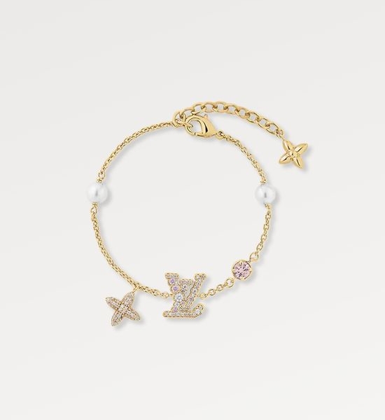 Louis Vuitton LV Crystal Floral Beaded Bracelet