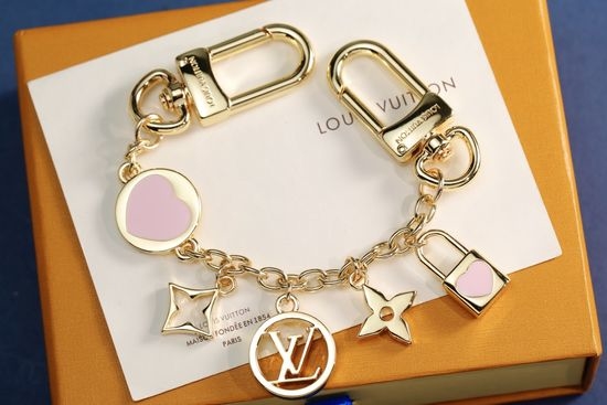 Louis Vuitton LV Four-petal Flower Pendant Keychain Accessory