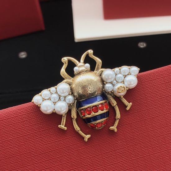 Gucci Brass Bee Brooch Pin