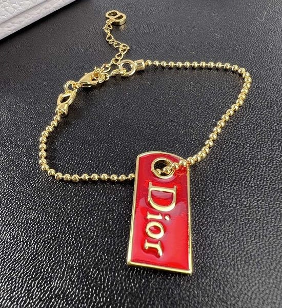 Christian Dior CD Logo Tag Bracelet