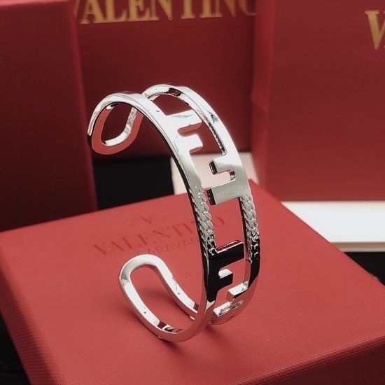 Fendi Letter Brass Bangle