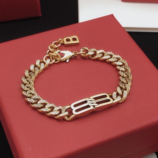 Balenciaga Brass Material Classic Bracelet