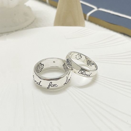 Gucci Vintage Flower Bird Couple Rings