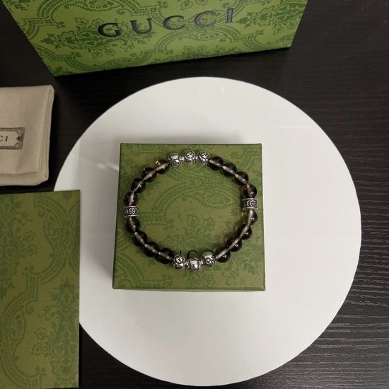 Gucci Natural Stone Beaded Bracelet