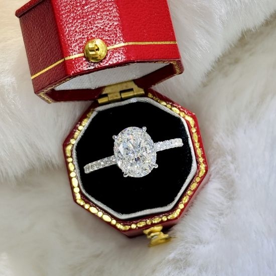 Graff Classic Three Carat Simulated Diamond Ring