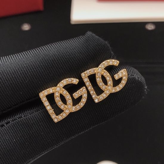 Dolce & Gabbana Diamond Inlaid Stud Earrings
