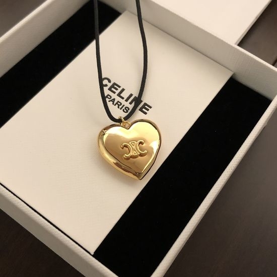 Celine Heart Shape Adjustable Length Necklace