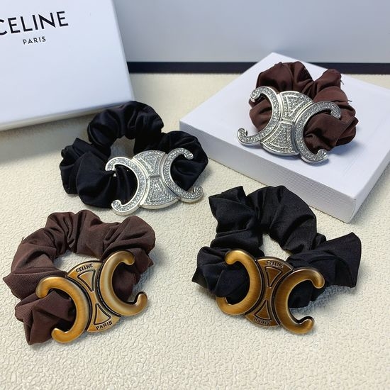 Celine Logo Decorated Hair Elastic