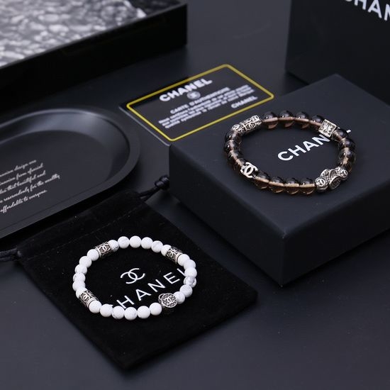 Chanel Vintage Design Beaded Bracelet Classic Style