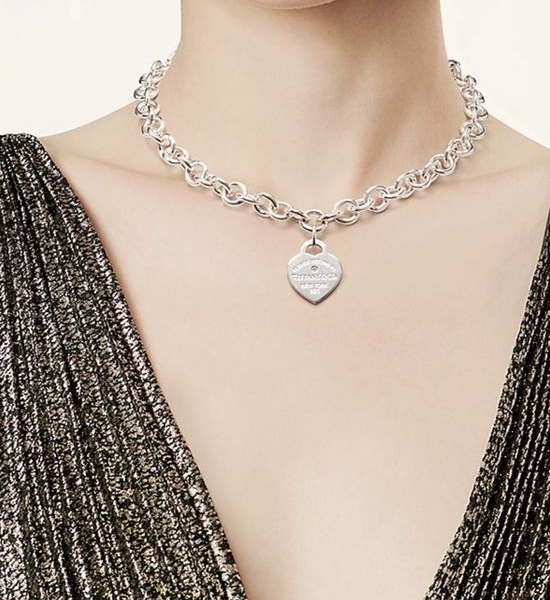 Tiffany & Co. Heart-shaped T-buckle Necklace
