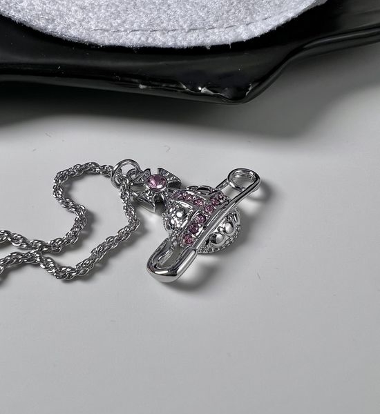 Vivienne Westhood Safety Pin Shape Pendant Necklace