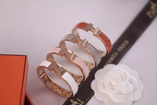 Hermes High Quality Enamel Alloy Bracelet