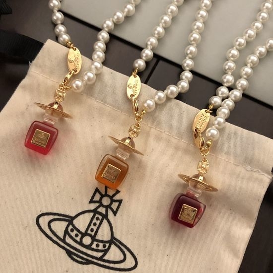 Vivienne Westhood Perfume Bottle Shape Pendant Necklace