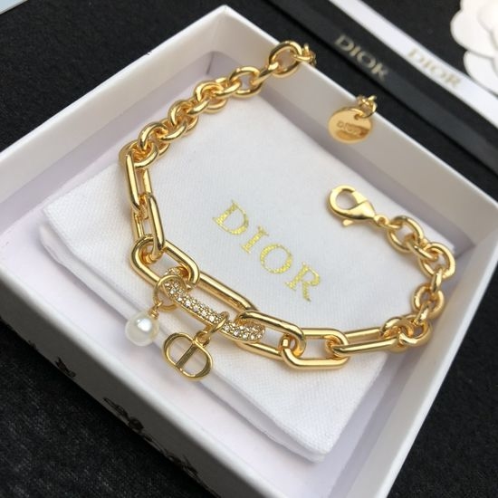 Christian Dior CD Vintage Style Bracelet Unique Elegant Daily Accessory