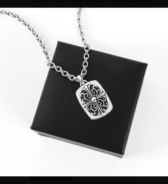 Chrome Hearts Round Cross Shield Pendant Sweater Chain