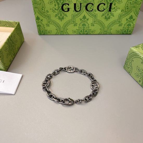 Gucci Black Gold Classic Bracelet