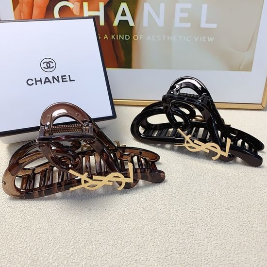 Yves Saint Laurent YSL New Titanium Steel Hair Claw Clip