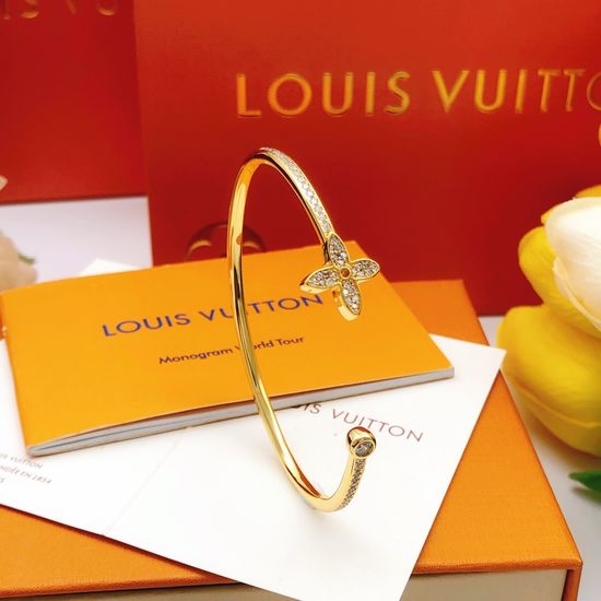 Louis Vuitton LV Premium Solid Brass Bangle