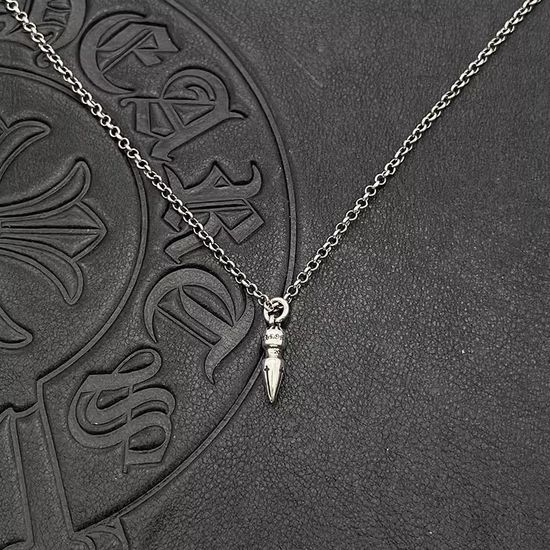Chrome Hearts Retro Bullet Pendant Sweater Necklace