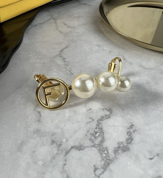 Fendi Classic Clip On Style Earrings