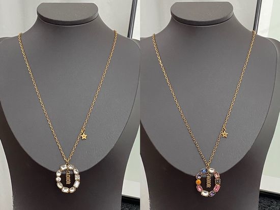 Christian Dior CD Exquisite Premium Craft Pendant Necklace