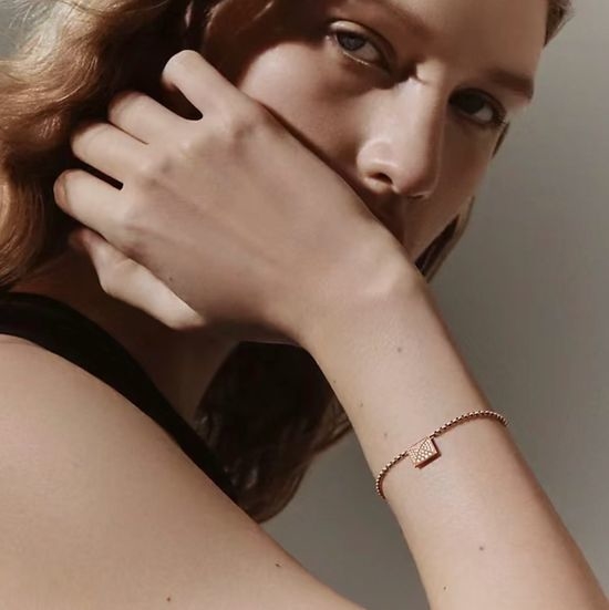 Hermes Single Rivet Full Diamond Bracelet