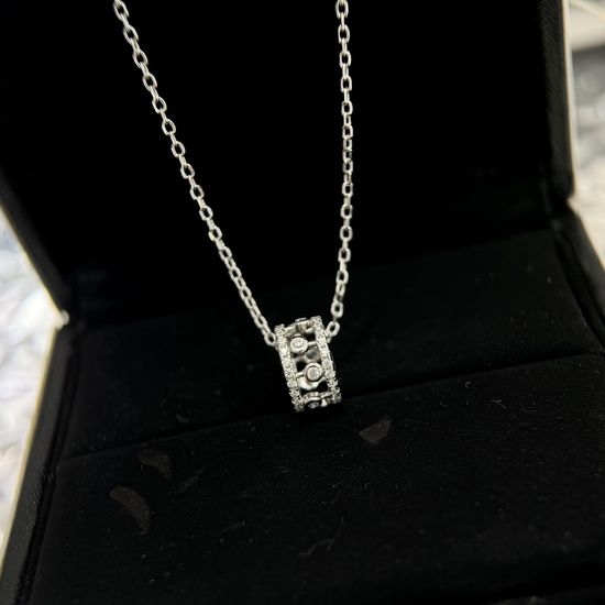 Christian Dior CD Pavé Dewdrop Pendant Necklace