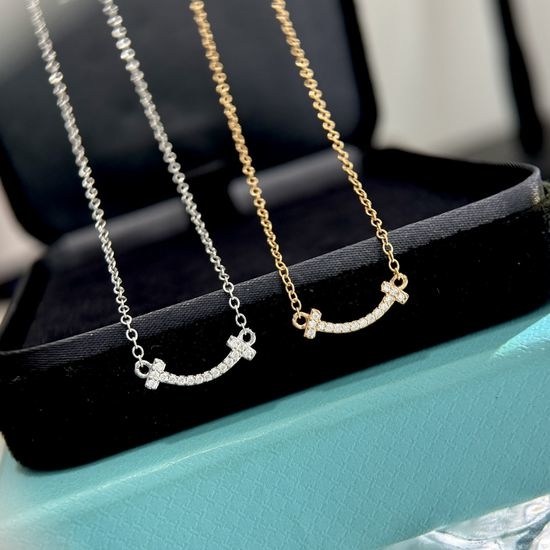 Tiffany & Co. Mini Smiley Pendant Necklace