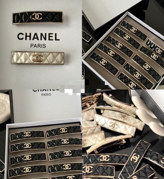 Chanel Quilted Resin Hair Clip
