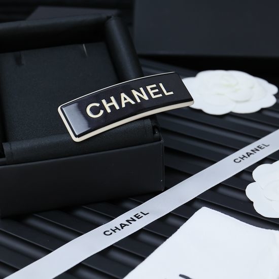 Chanel Acrylic Letter Hair Clips