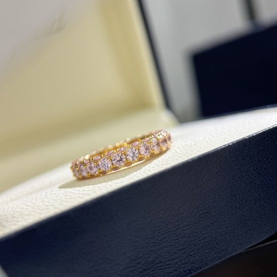 Tiffany & Co. Sparkling Diamond Three-row Ring