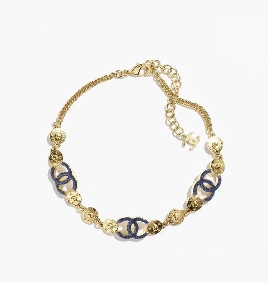 Chanel Letter Choker With Double C Details