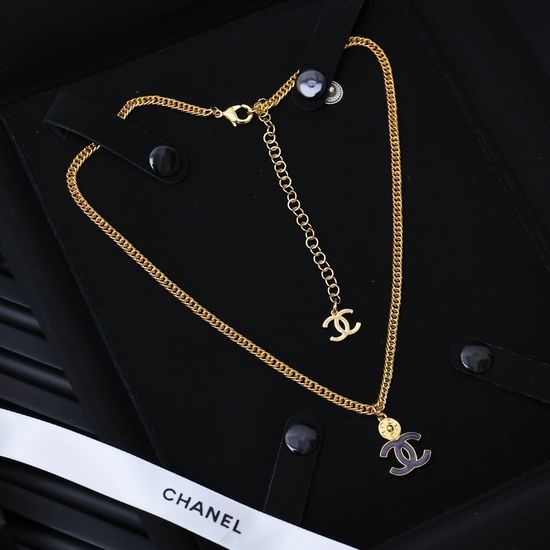 Chanel Classic Double C Button Necklace