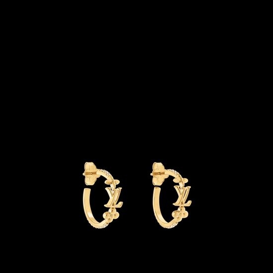 Louis Vuitton LV Delicate Classic Minimalist Stud Earrings