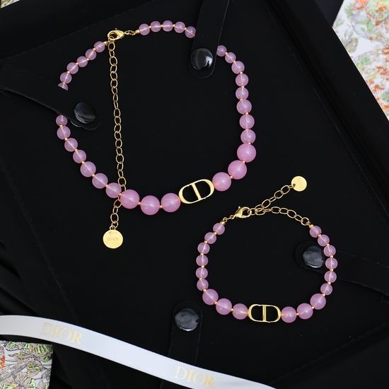 Christian Dior CD Candy Color Pearl Jewelry Set