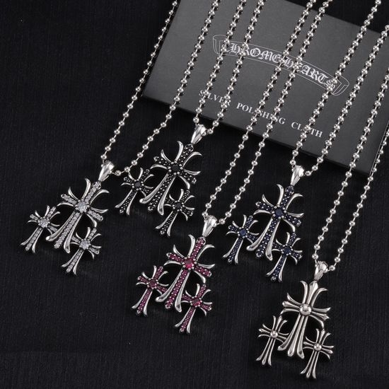 Chrome Hearts Diamond Pendant Necklace